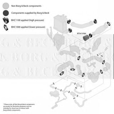 BORG & BECK bth1096 -  Трубка нагнетаемого воздуха